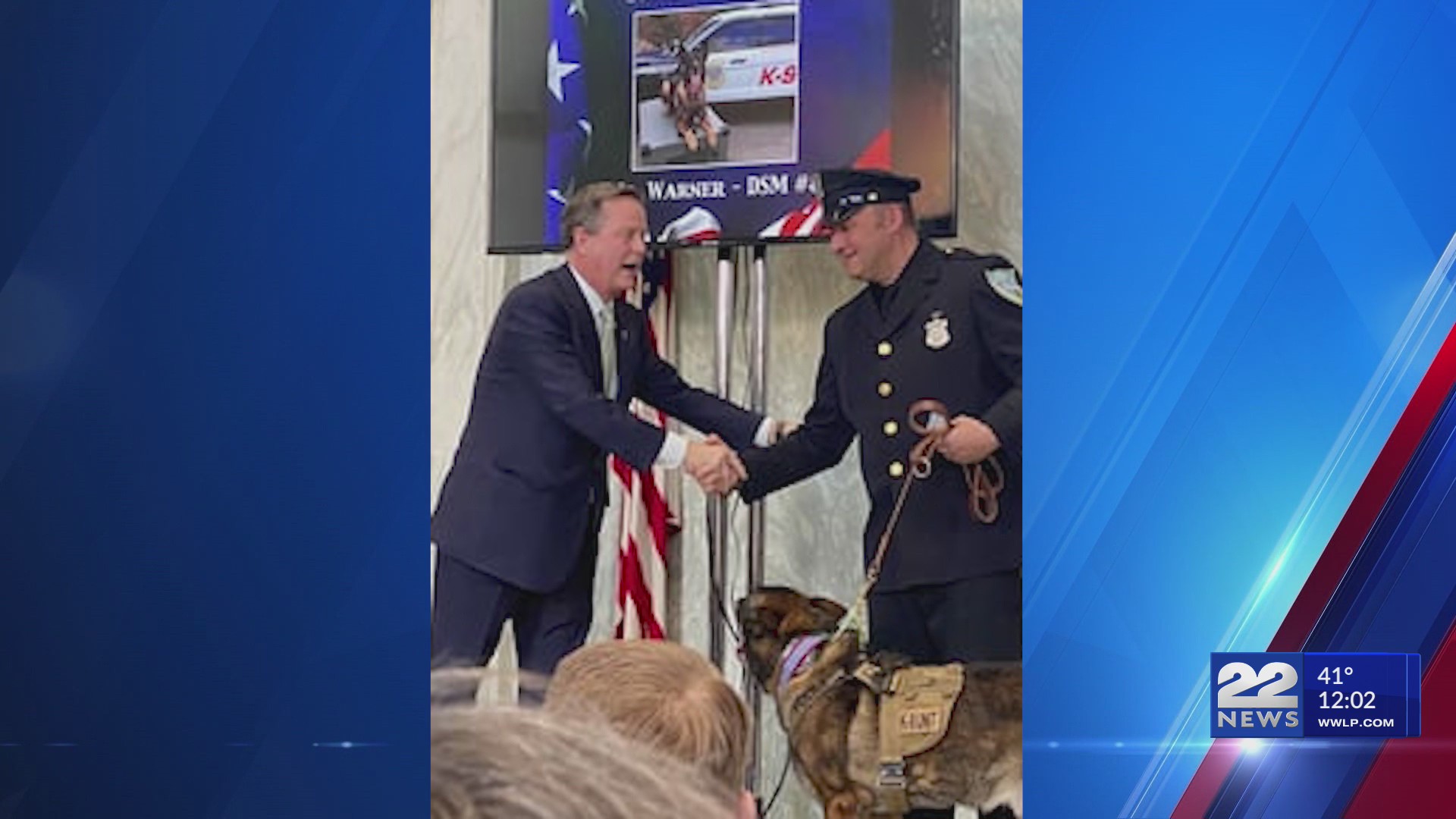 Retired Springfield K9 honored at national ceremony for his service – WWLP