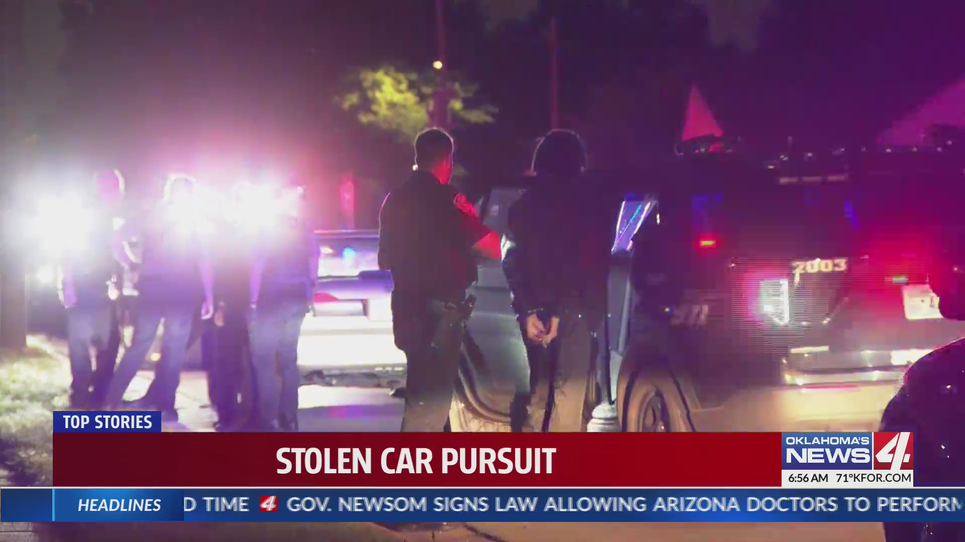 Oklahoma City Police involved in pursuit with stolen vehicle – KFOR.com ...