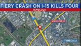 Fiery crash on I-15 in Temecula kills 4, including teens – FOX 5 San ...