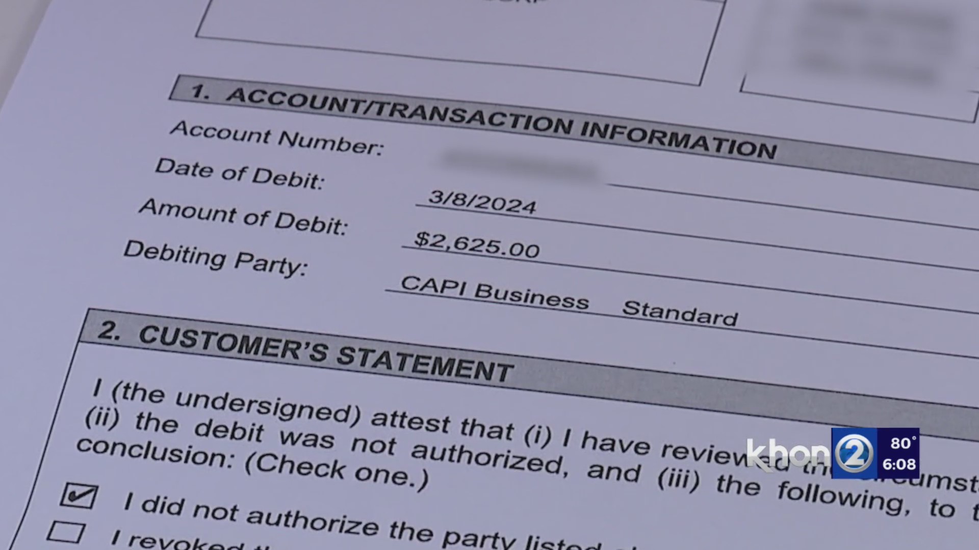 Local business owner warns others to check bank accounts often to ...
