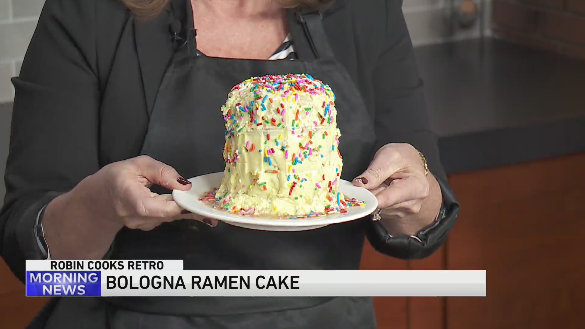 Robin shares retro recipe for Bologna Ramen Cake, image size:1920x1080