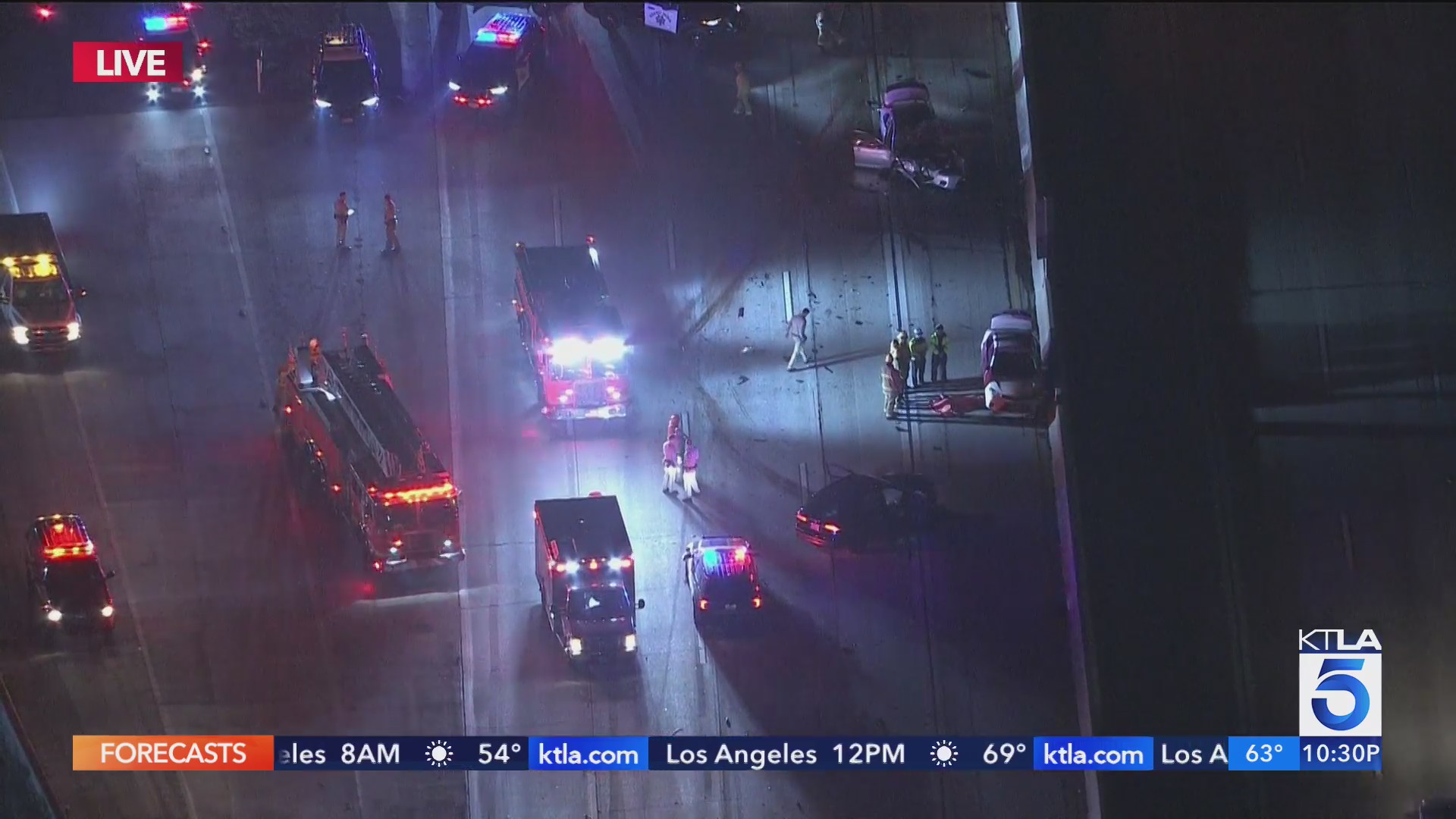 1 dead, 1 in critical condition after suspected wrong-way crash on ...