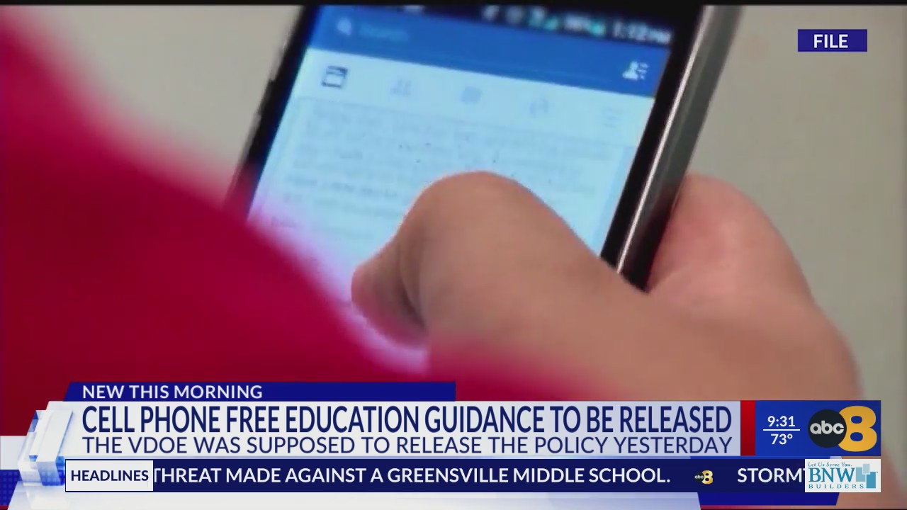Virginia Department of Education delays release of cell phonefree