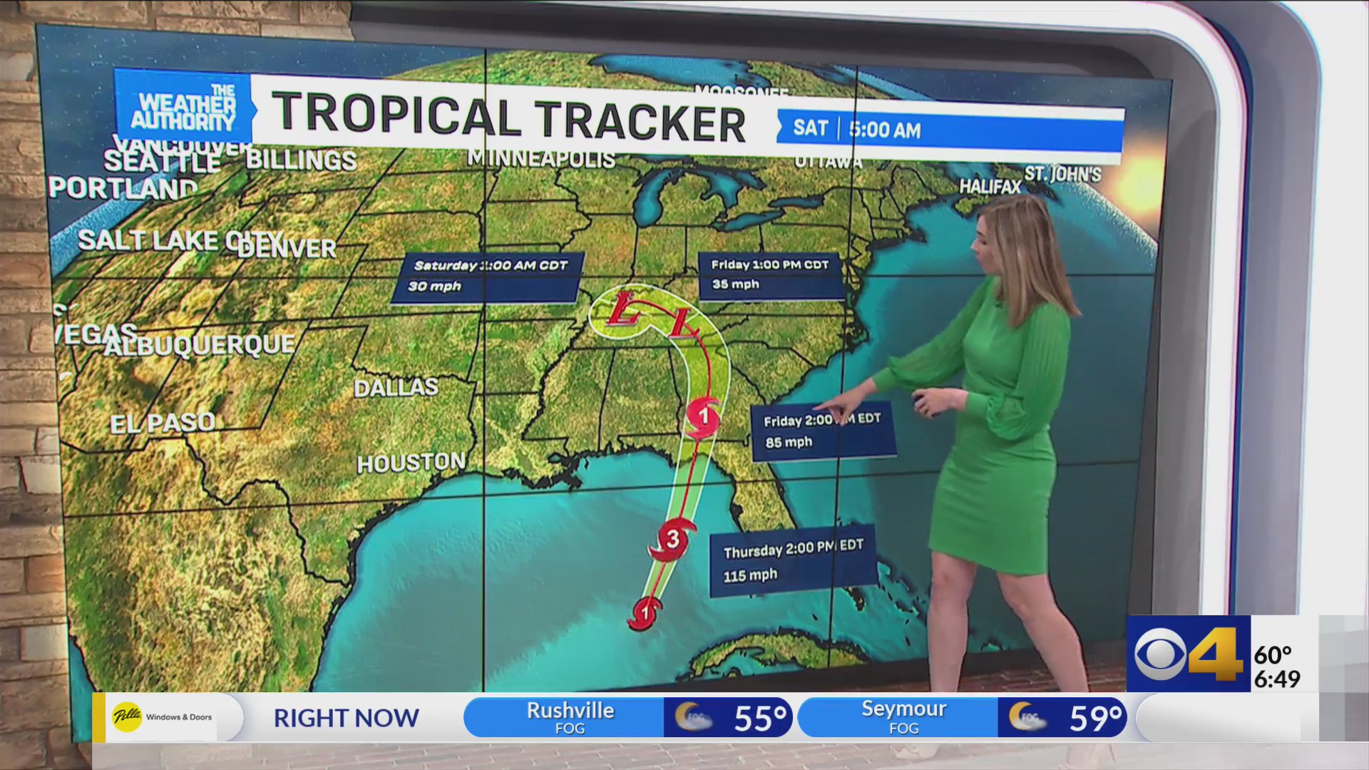 Tracking a wet and windy close to the workweek – Fox 59