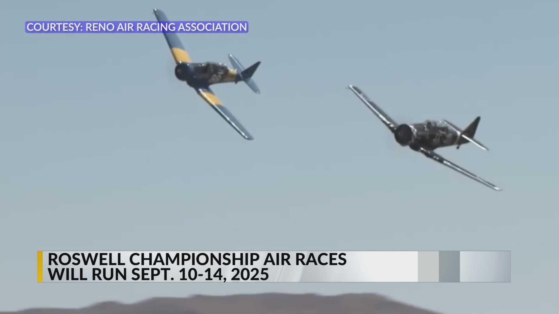 Dates announced for 2025 National Championship Air Races in Roswell