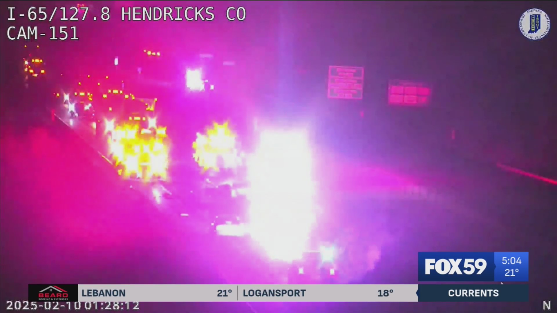 1 person killed in crash on I-65 southbound – Fox 59