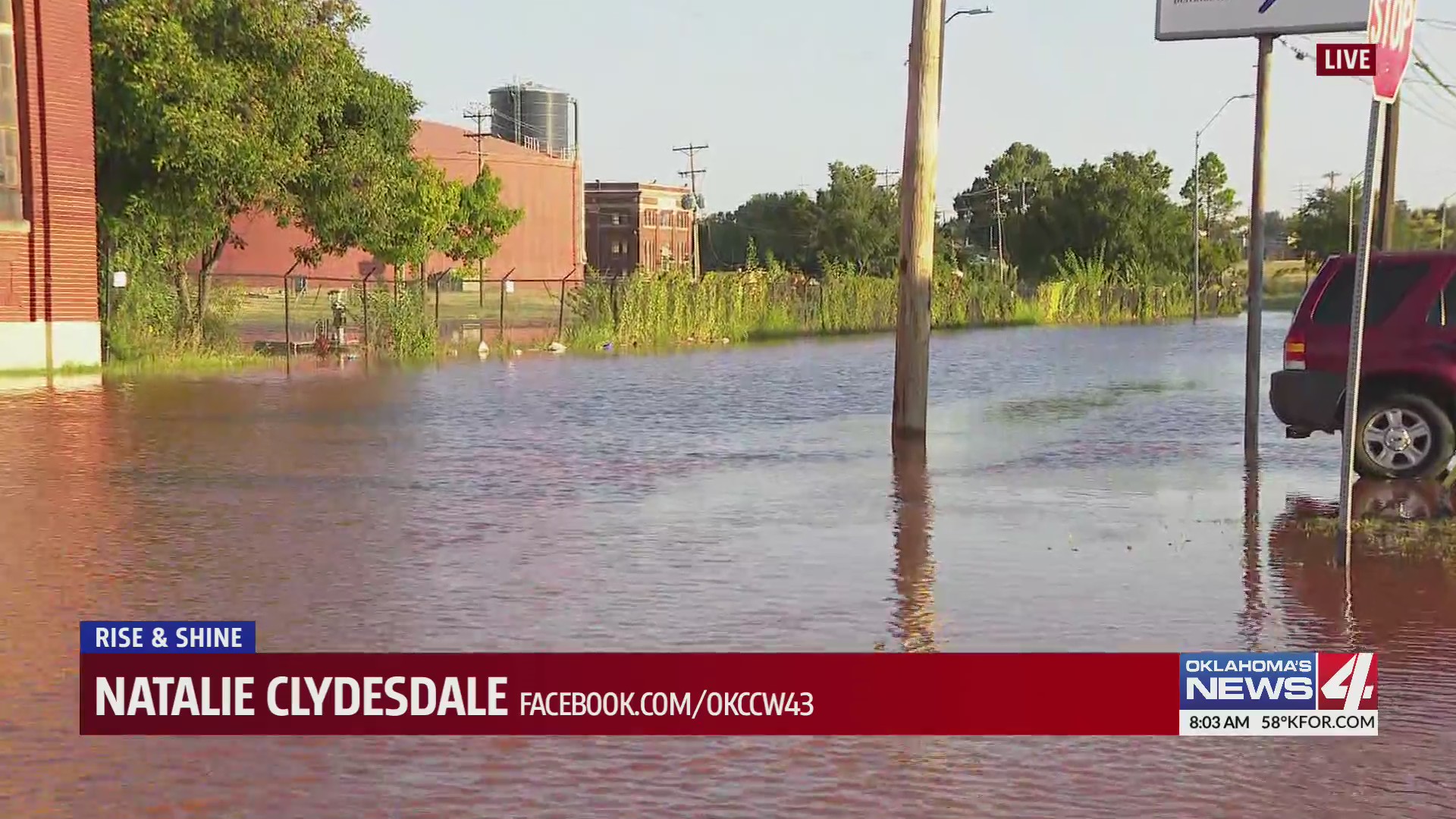 Water main break floods streets in NW Oklahoma City – KFOR.com Oklahoma ...