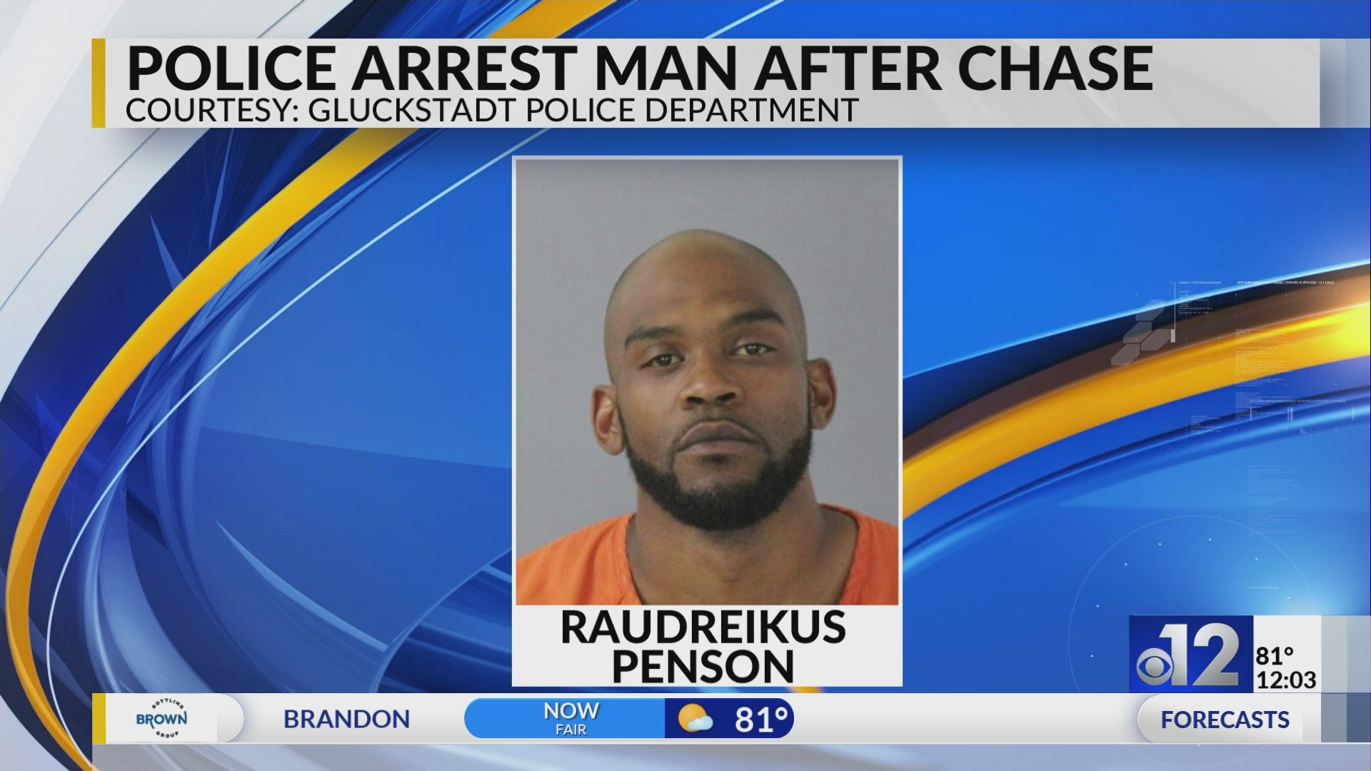 Man arrested after chase from Gluckstadt to Canton – WJTV