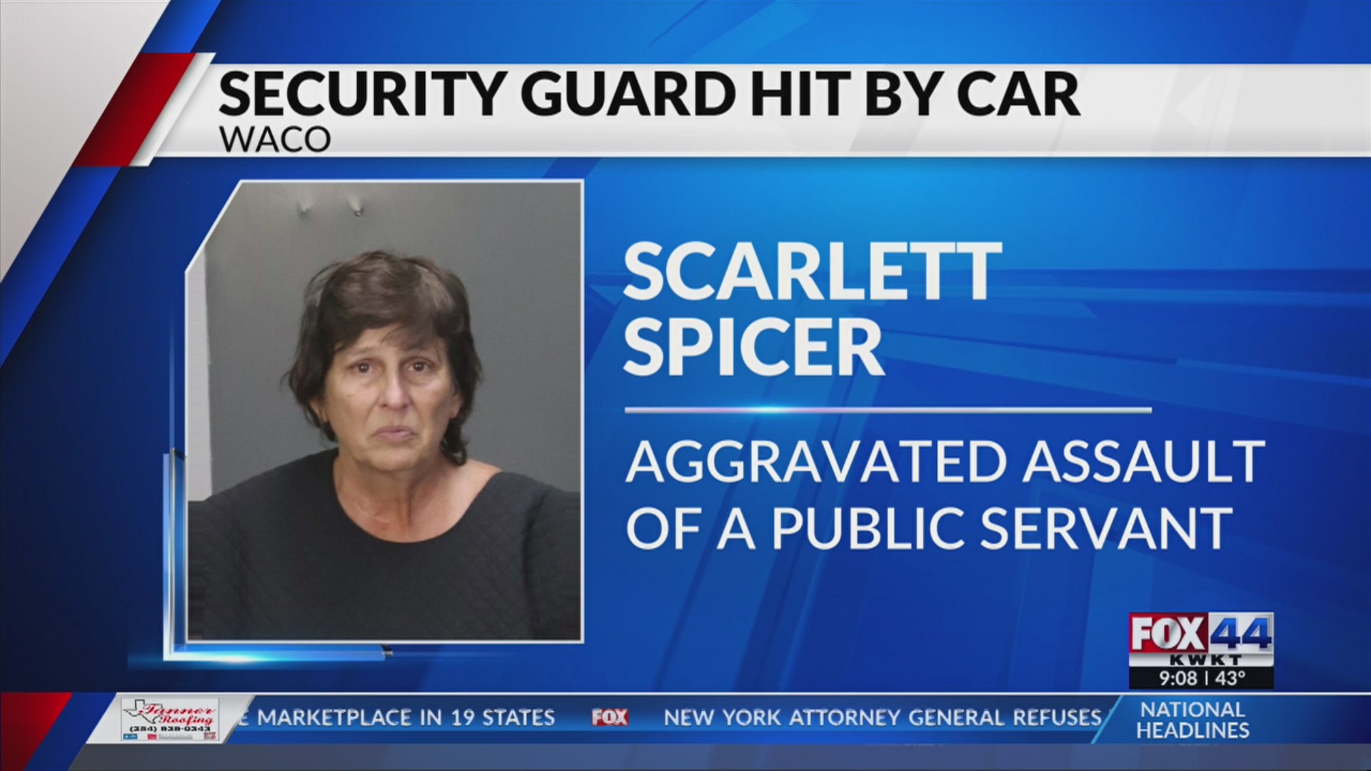 Woman held after Hillcrest security guard hit by car – KWKT – FOX 44