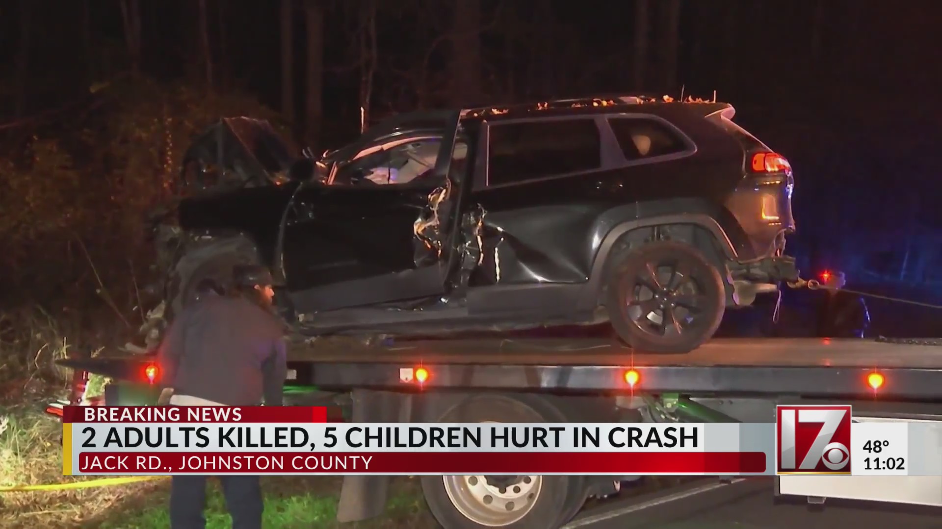 2 women dead, several children injured in Johnston County crash – CBS17.com