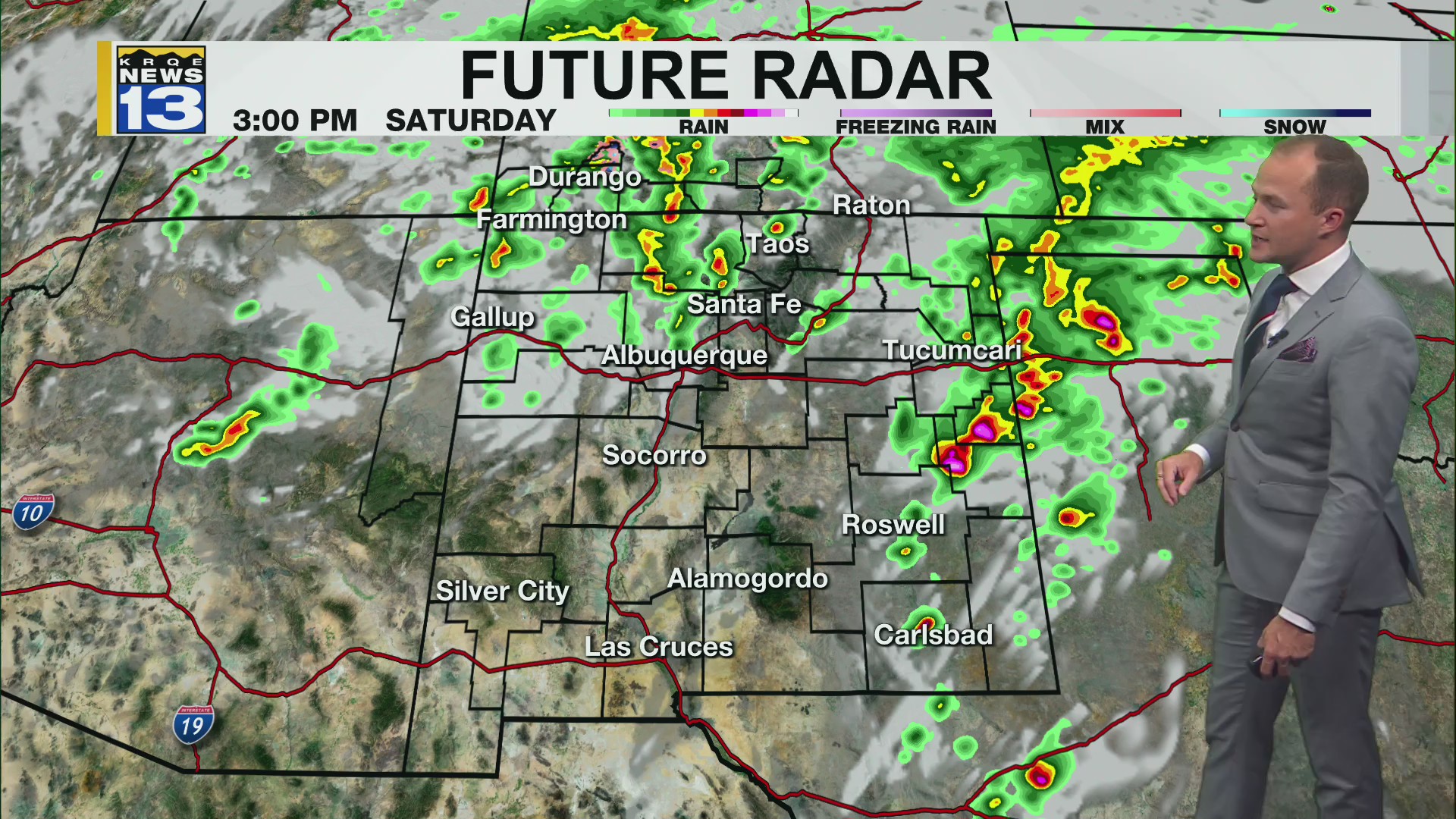 Storms, wind moves into New Mexico Saturday – KRQE NEWS 13 – Breaking ...