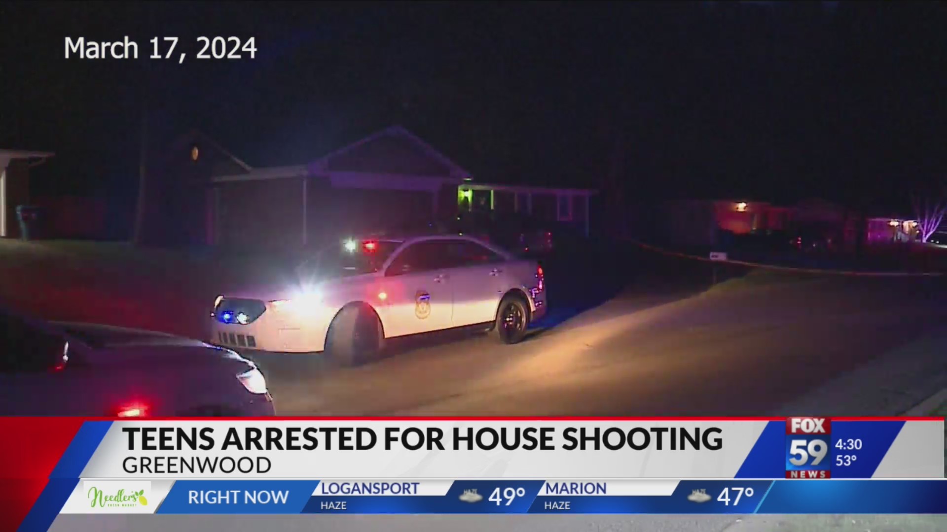 3 teens arrested after Greenwood home struck by gunfire – Fox 59