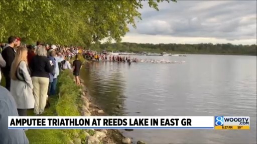 Amputee triathlon at Reeds Lake in East GR – WOODTV.com