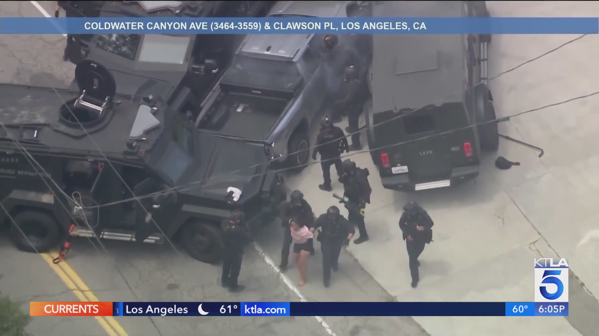 Pursuit suspect arrested by SWAT officers after multi-hour standoff in ...