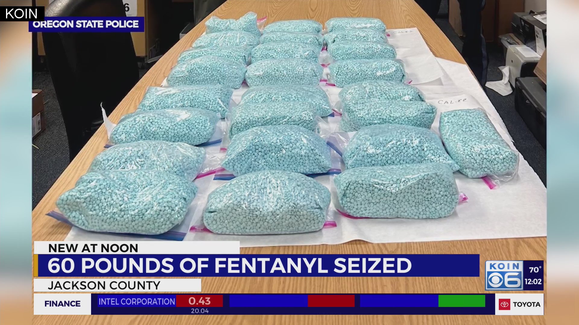 Two men arrested with 60 pounds of fentanyl pills in Southern Oregon ...