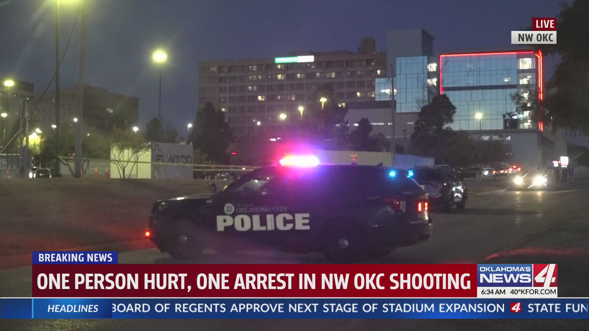One injured, one in custody after shooting in NW Oklahoma City – KFOR ...