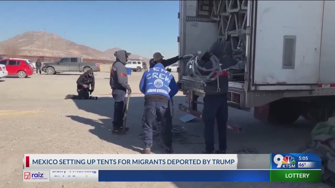 Mexico setting up tents for migrants deported by Trump – BorderReport