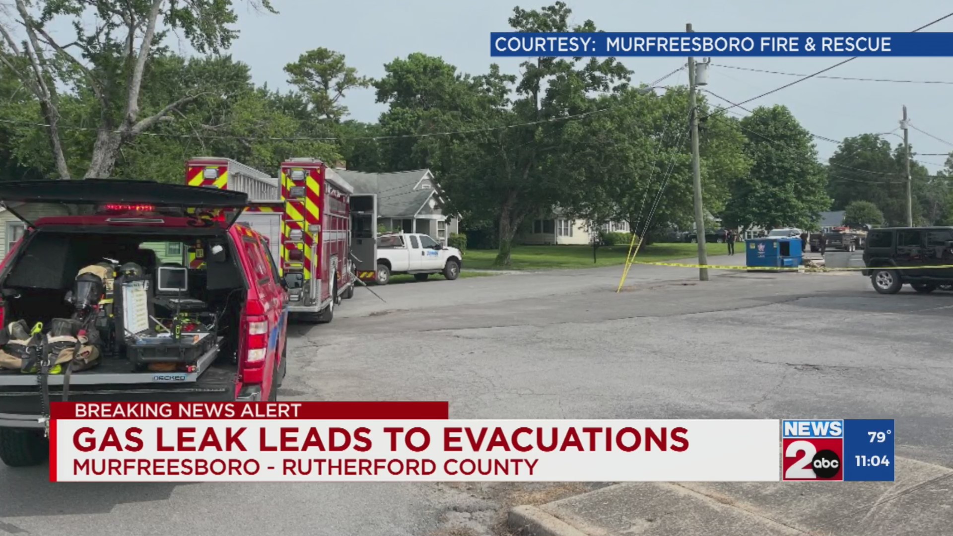 Gas leak prompts evacuations in Murfreesboro – WKRN News 2