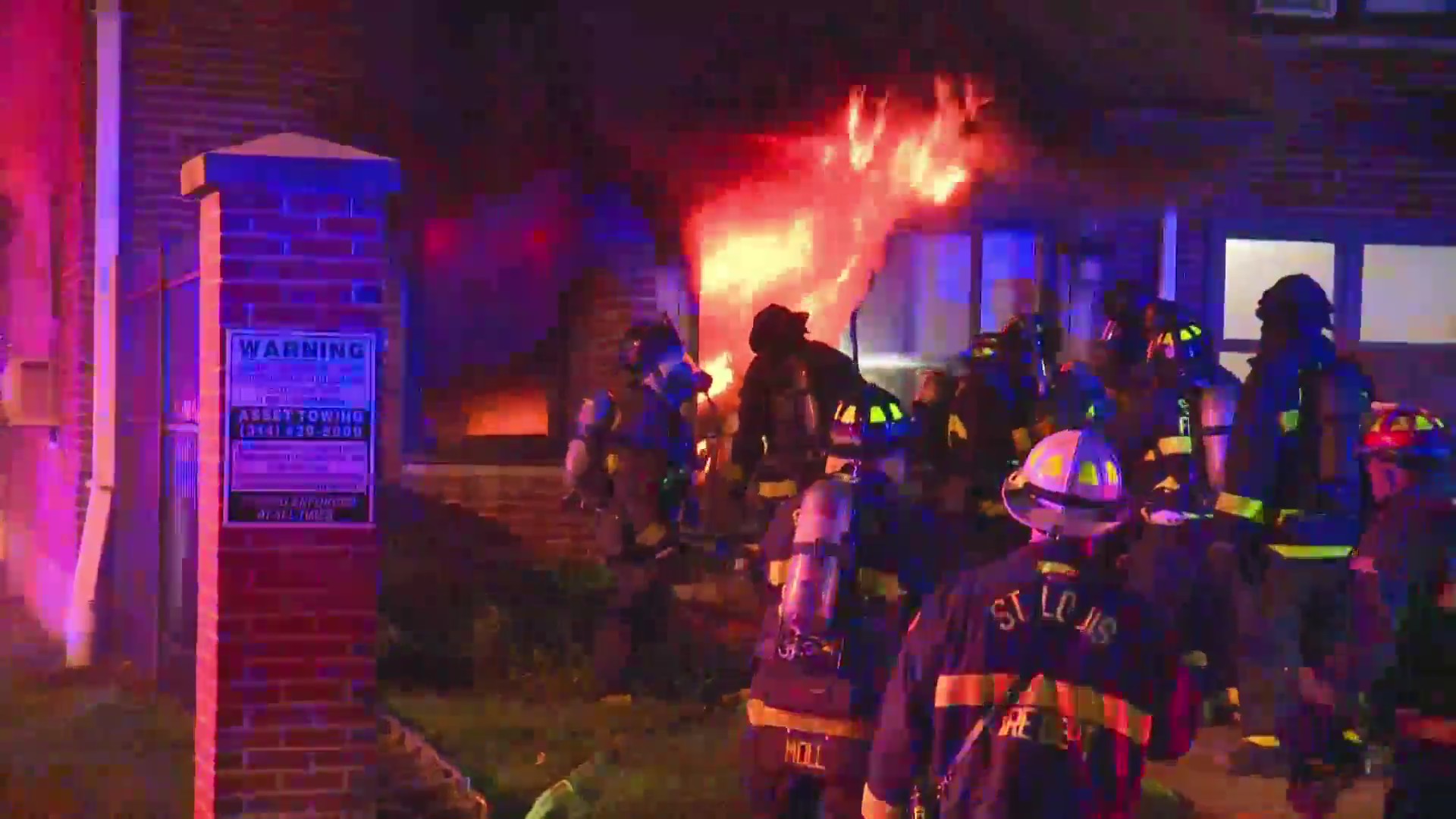 Two city firefighters injured battling apartment fire in south St ...