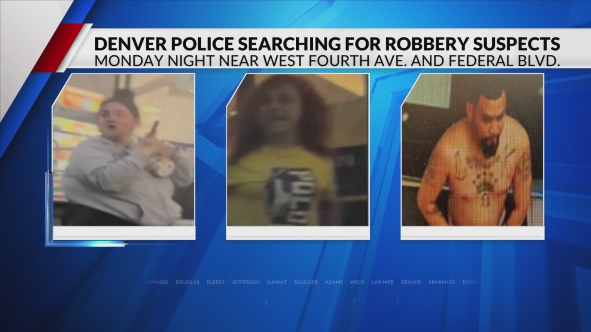 Denver police searching for trio of robbers – FOX31 Denver