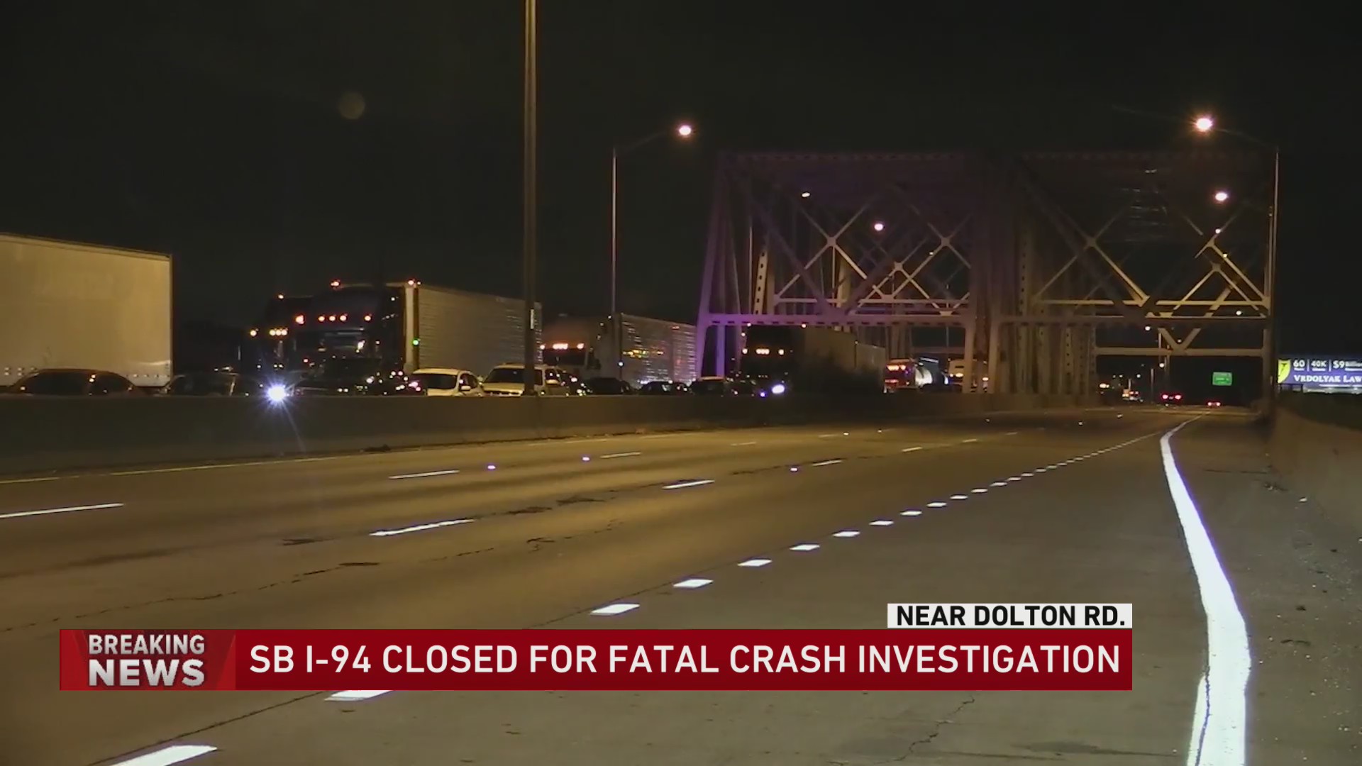 Fatal crash shuts down all lanes on outbound Bishop Ford Freeway – WGN-TV