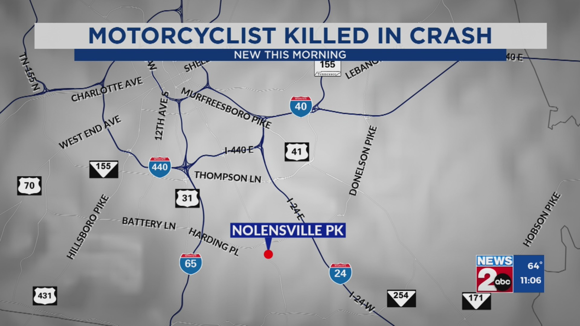 Motorcyclist killed in crash along Nolensville Pike – WKRN News 2