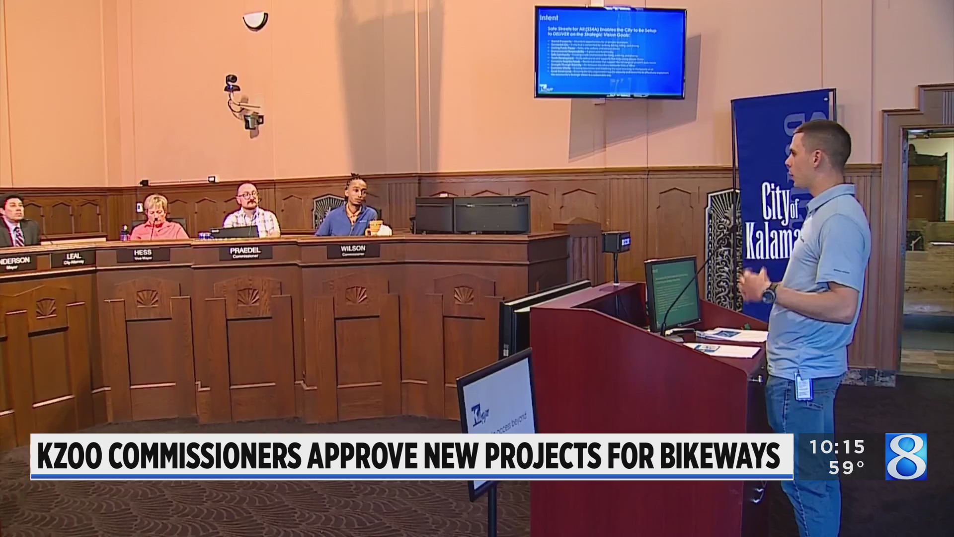 Tami Rey Kalamazoo commissioners approve cycle track projects – WOODTV.com