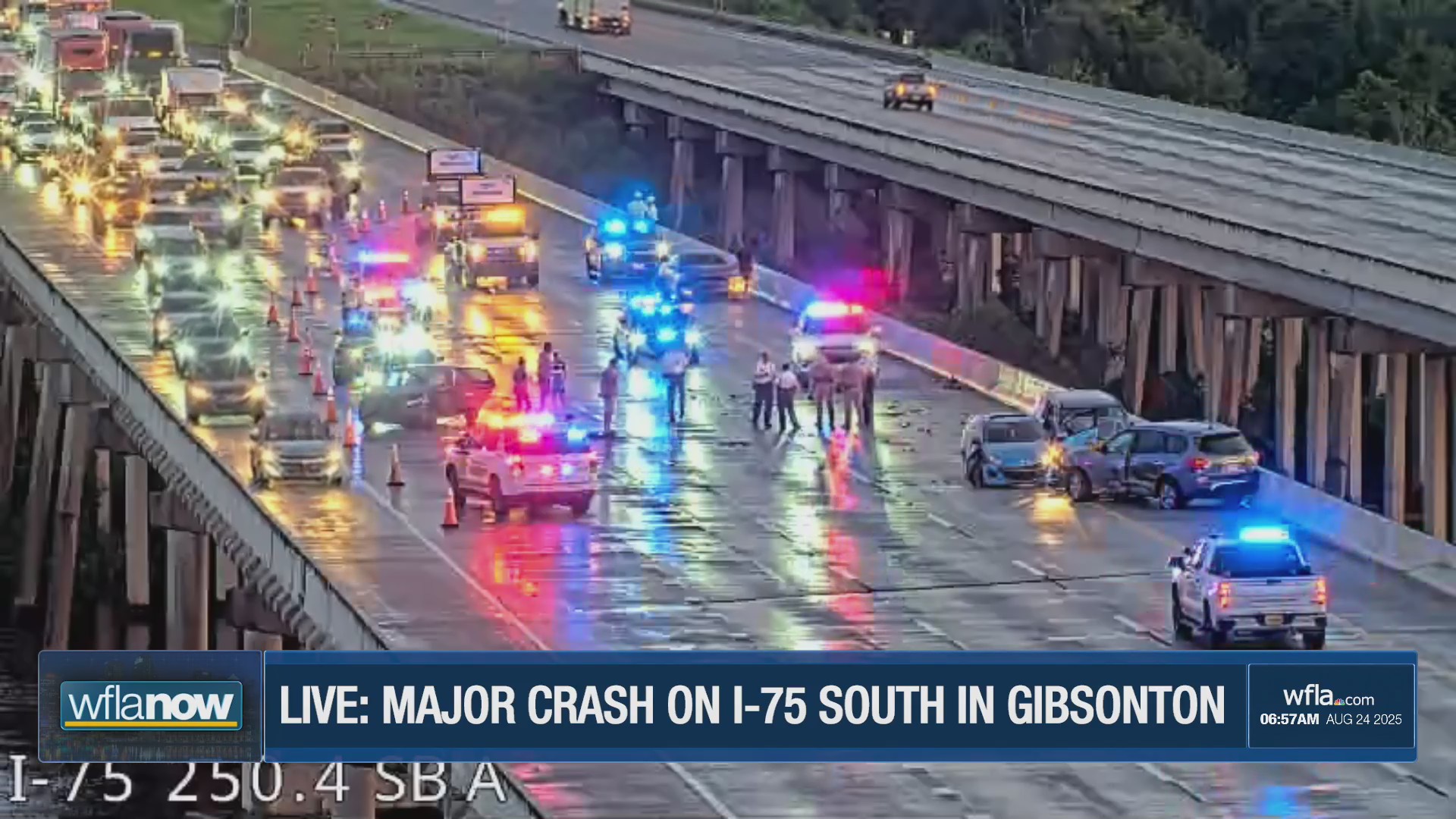 Major crash blocks traffic on I-75 – WFLA