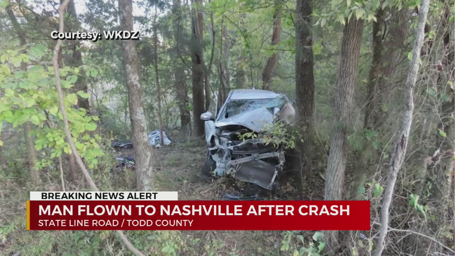 Man flown to Nashville after crash in Todd County – WKRN News 2