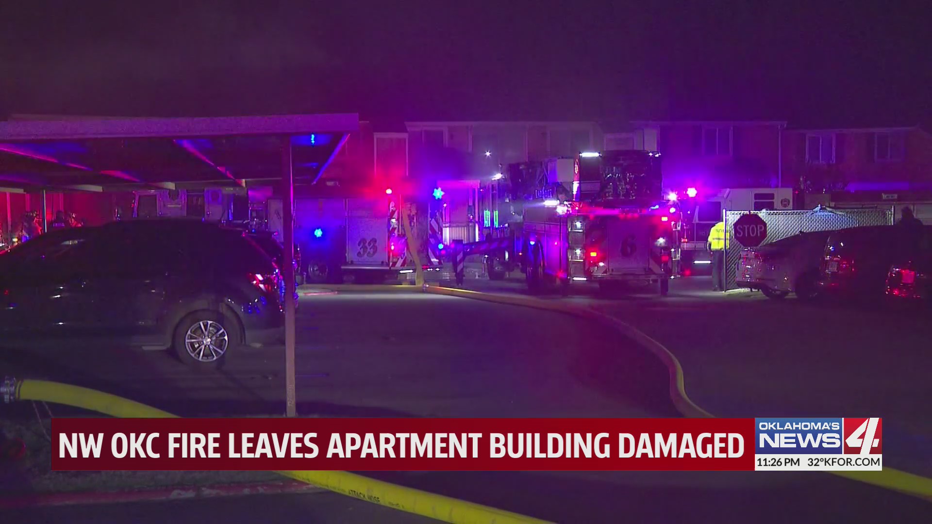 NW OKC fire leaves apartment building damaged – KFOR.com Oklahoma City