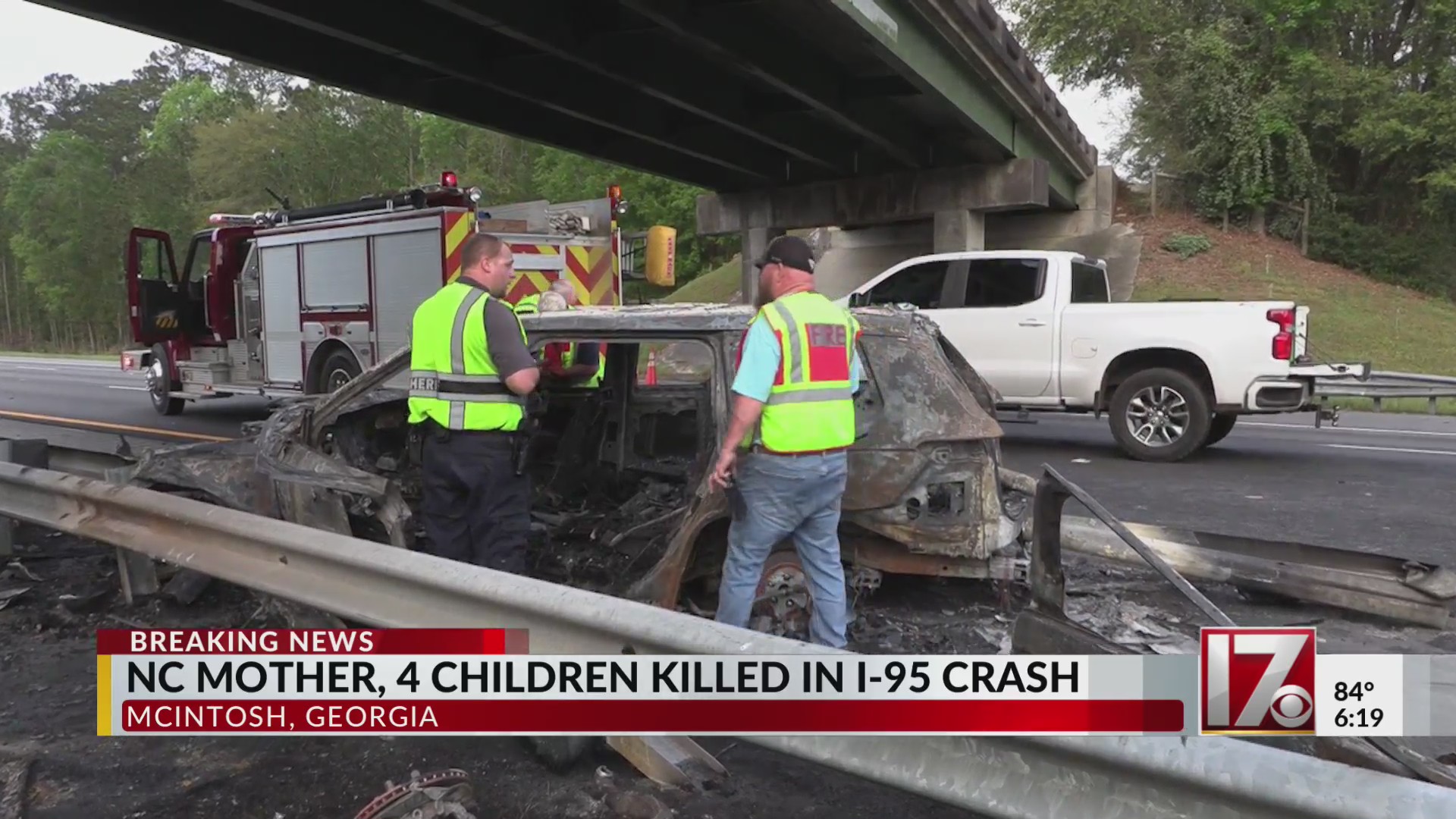 Raleigh mom, 4 children die in I-95 Georgia crash – CBS17.com