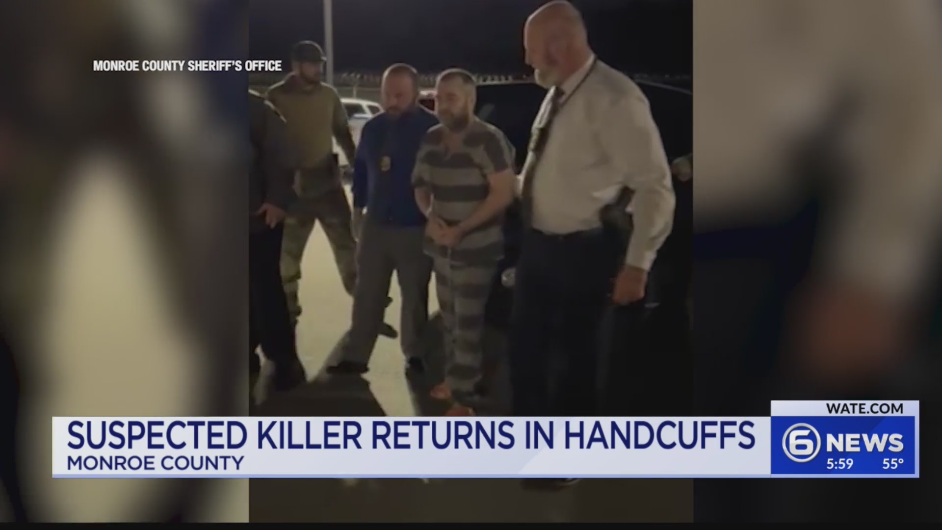 Suspected killer returns to Monroe County in Handcuffs – WATE 6 On Your ...