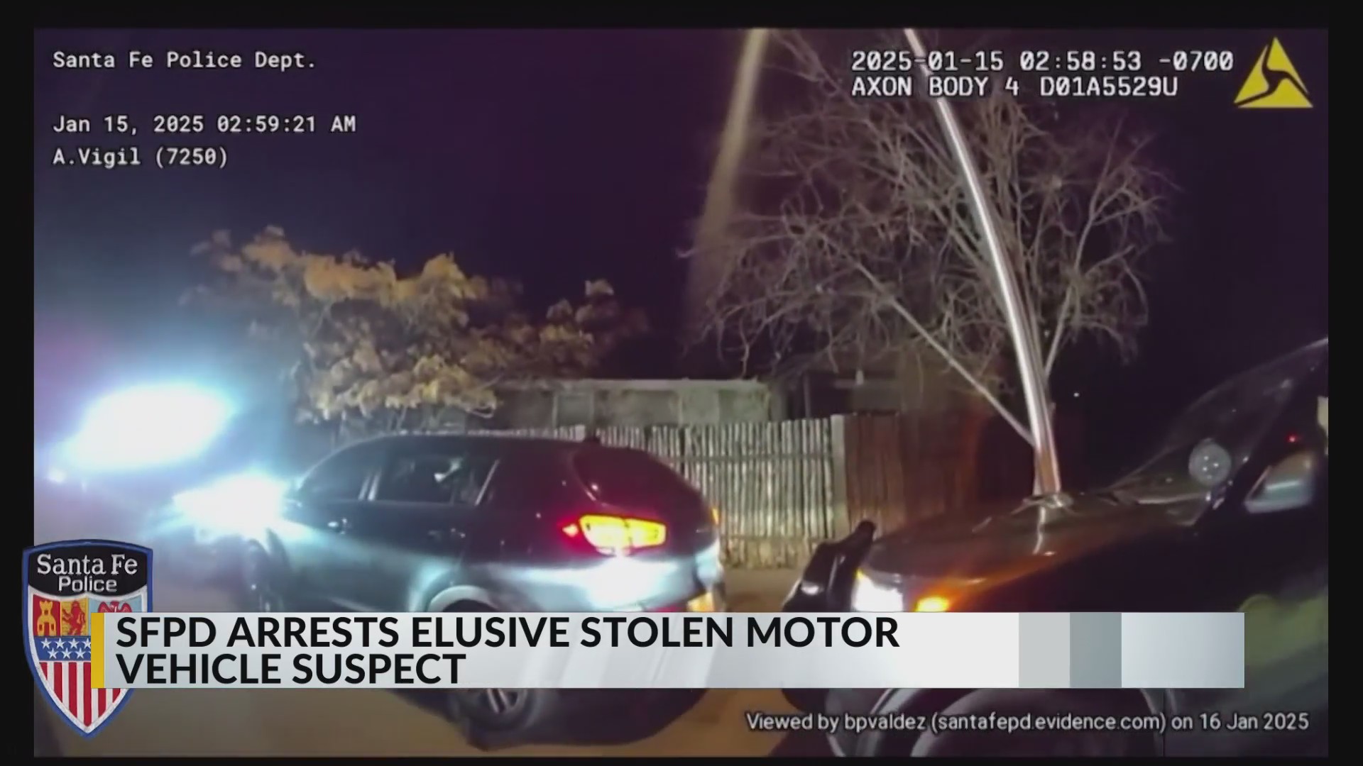 Santa Fe police arrest suspected car thief – KRQE NEWS 13 – Breaking ...