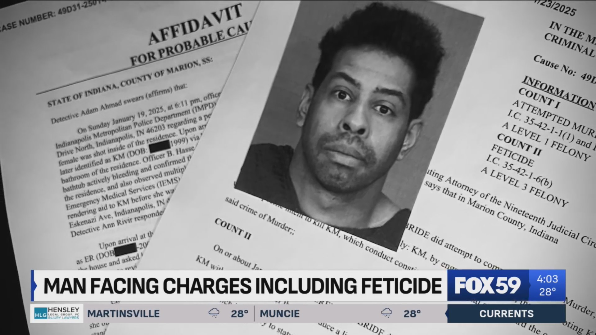Indy man charged with feticide after shooting his pregnant girlfriend ...