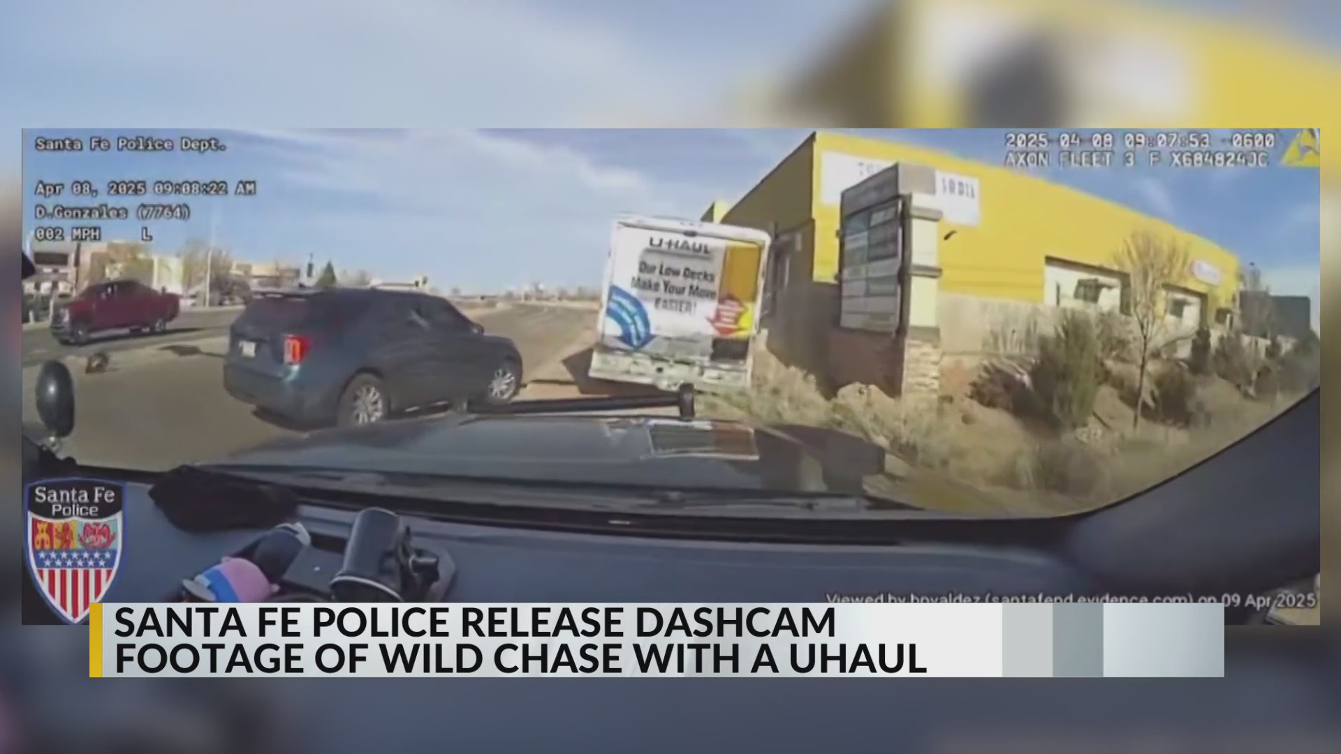 WATCH: Man takes police on a chase through Santa Fe in a U-Haul – KRQE ...