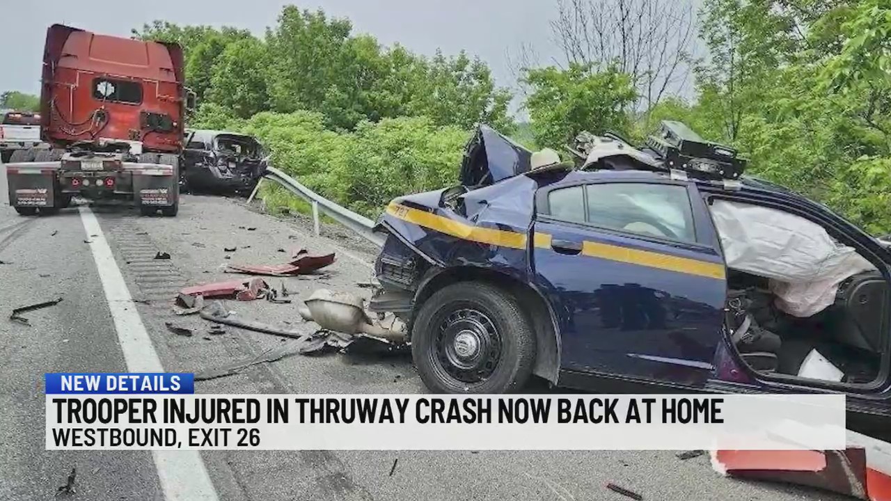 Trooper injured in Thruway crash now back at home – NEWS10 ABC