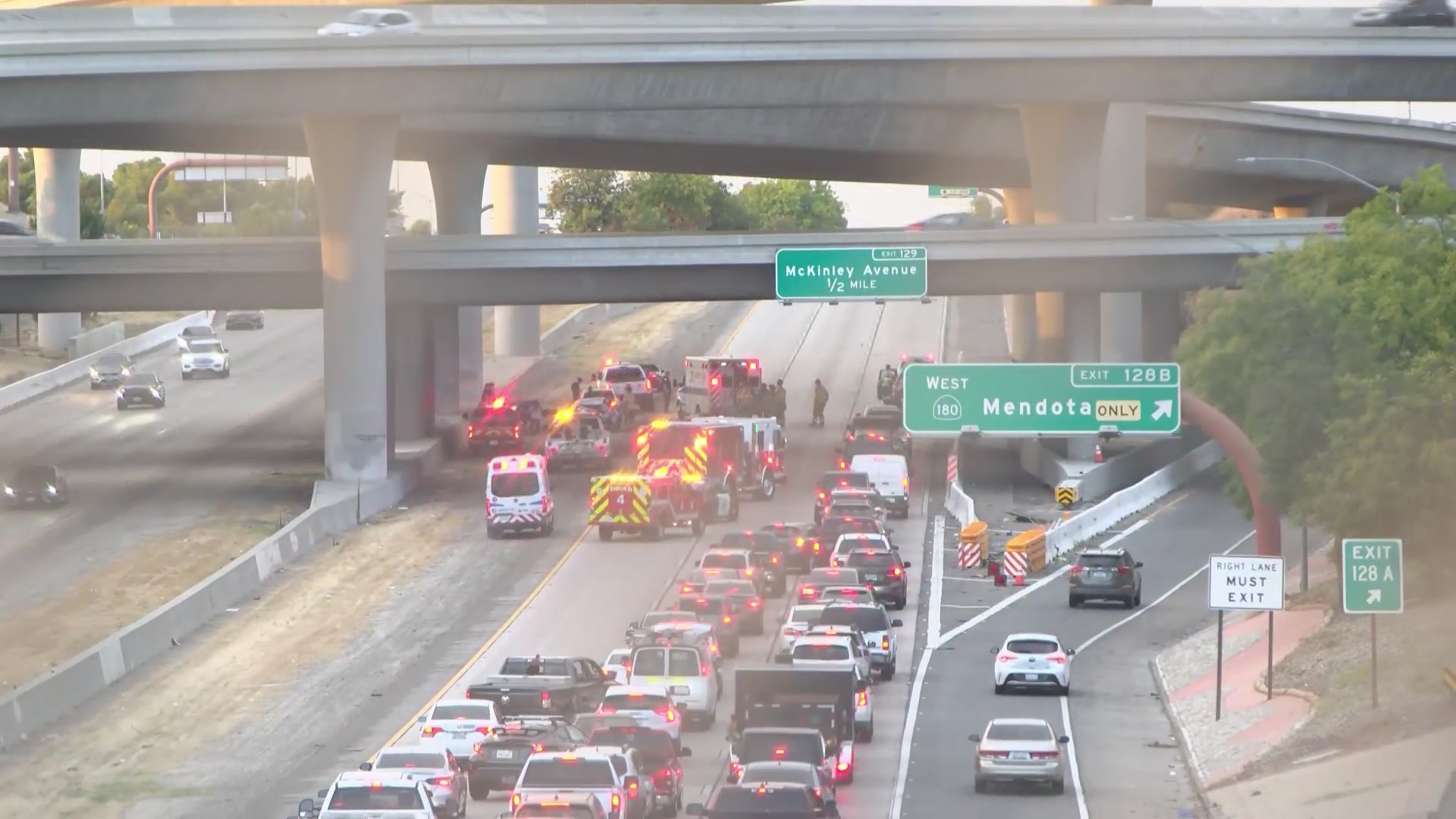 One hospitalized after three-vehicle crash in Fresno – CBS47 and KSEE24 ...