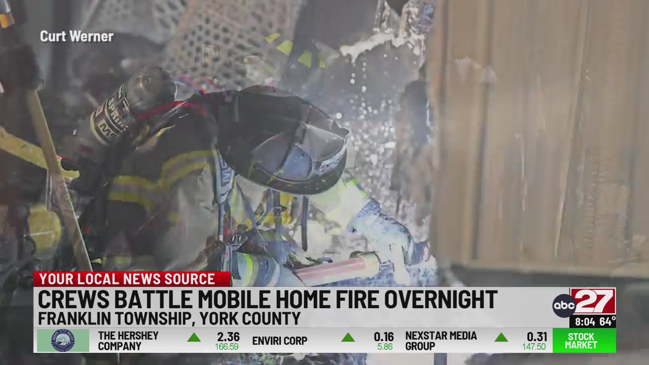 Crews battle mobile home fire overnight – ABC27