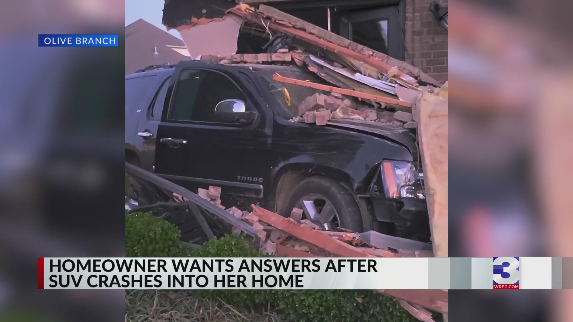Homeowner wants answers after SUV crashes into her home – WREG.com