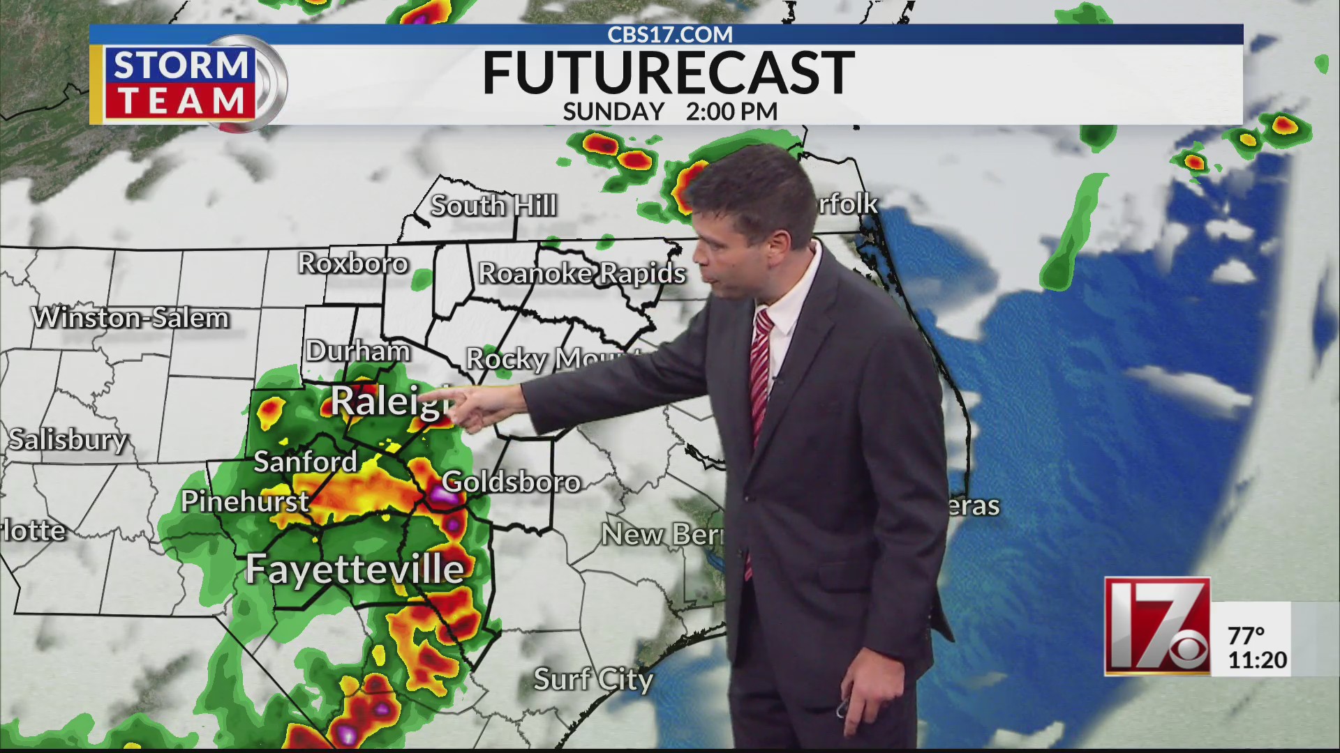 Central NC severe storms possible again Sunday – CBS17.com