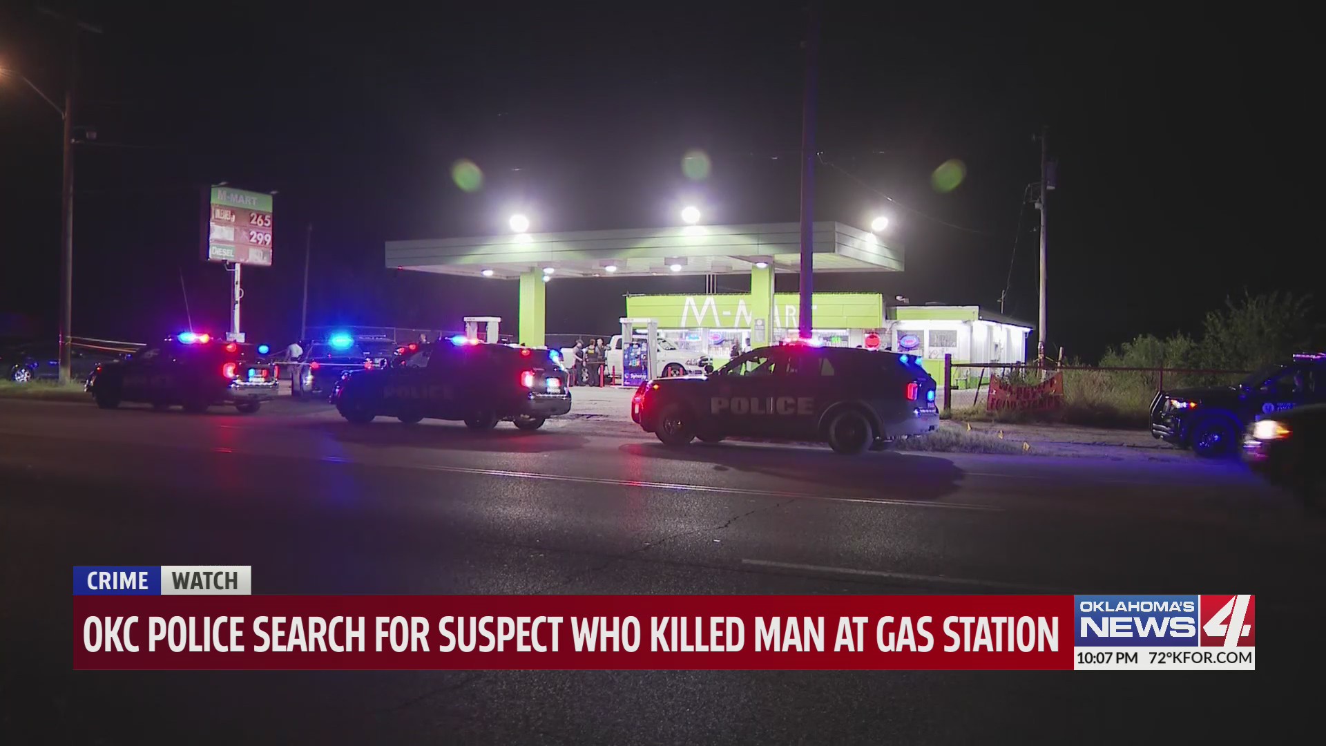 OKC Police search for suspect who killed man at gas station – KFOR.com ...