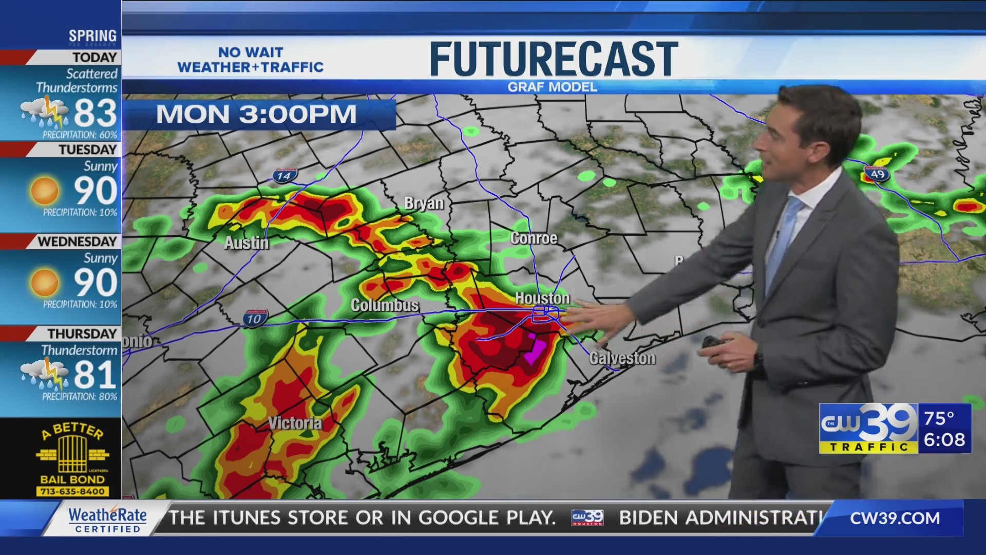 Severe storms Monday afternoon and evening – CW39 Houston