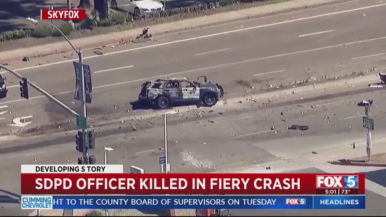 San Diego police officer, suspect killed in fiery crash – FOX 5 San ...