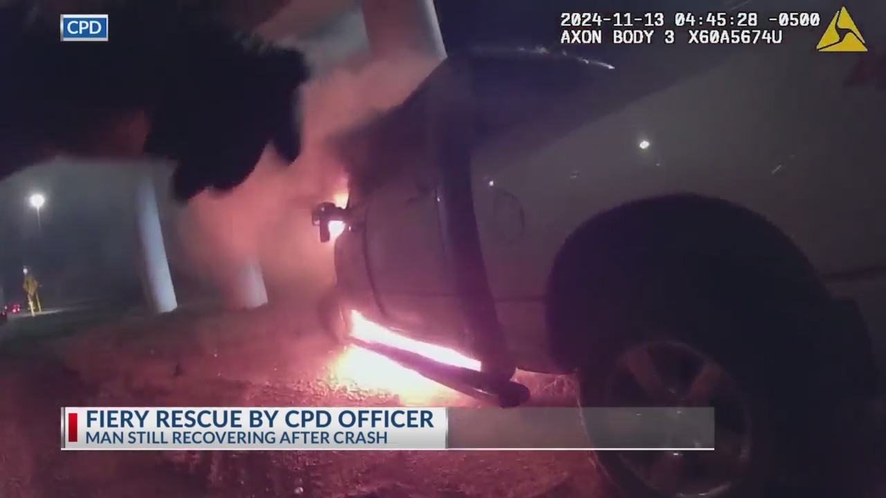 Columbus officer saves man from burning truck – NBC4 WCMH-TV