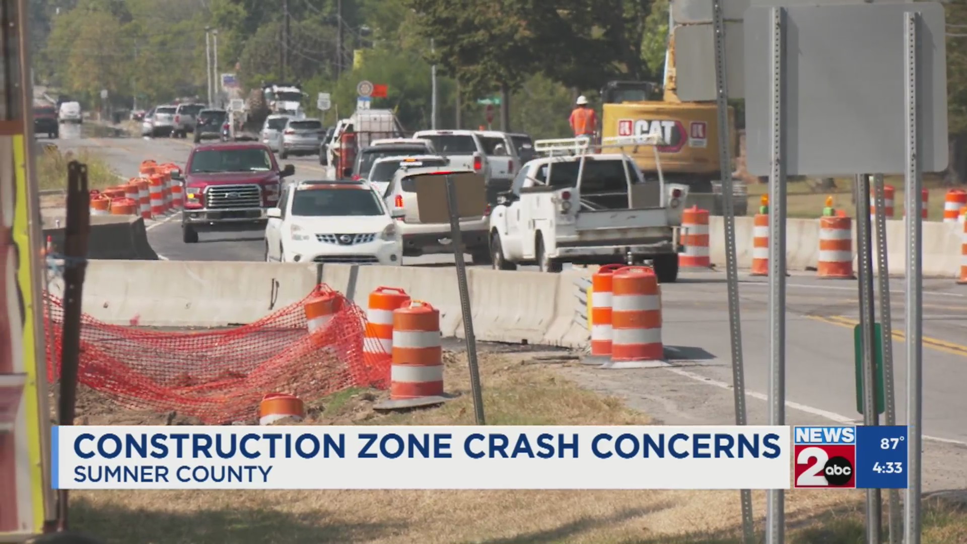 Construction zone crash concerns in Sumner County – WKRN News 2