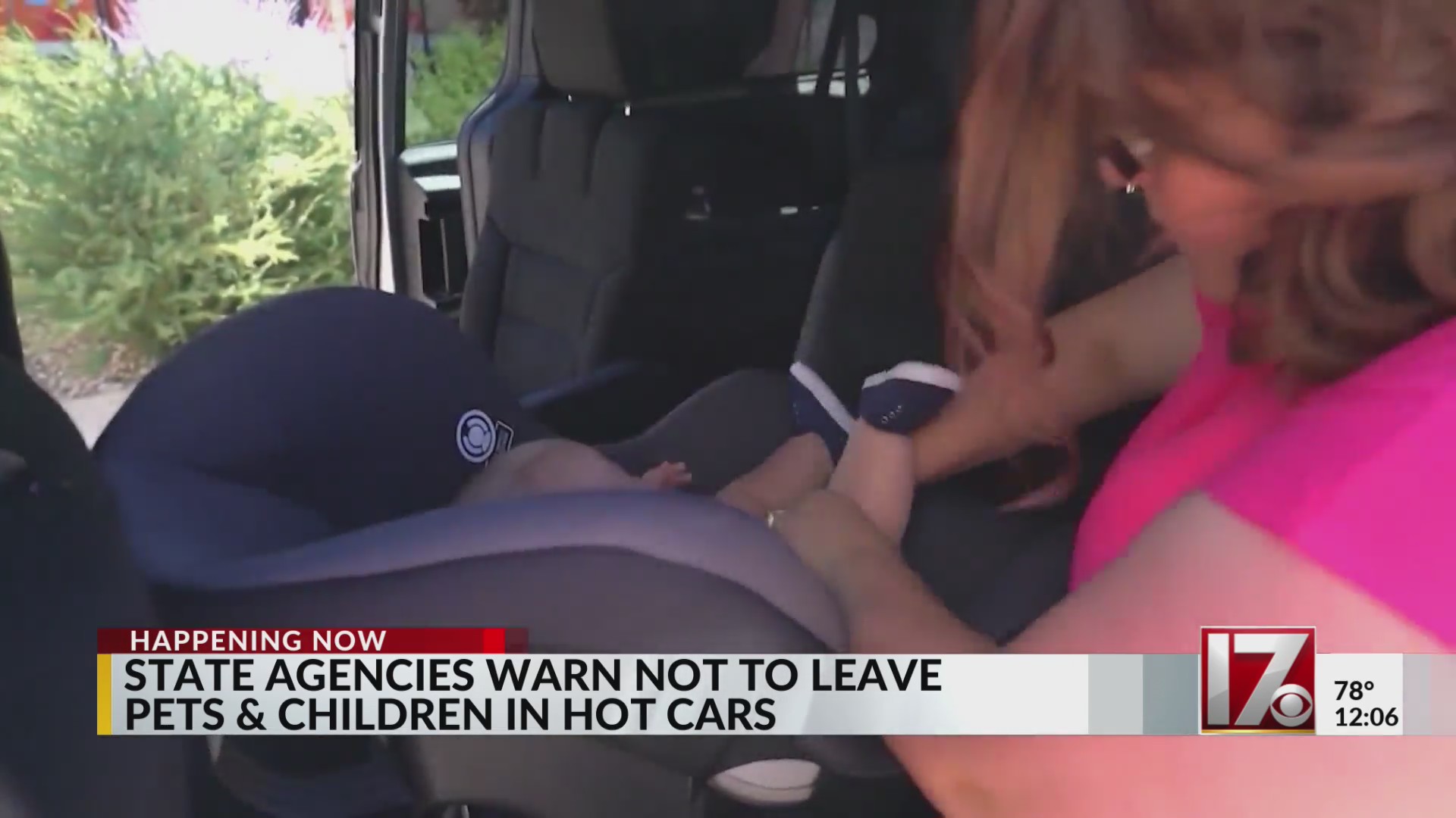 State agencies warn not to leave pets and children in hot cars – CBS17.com