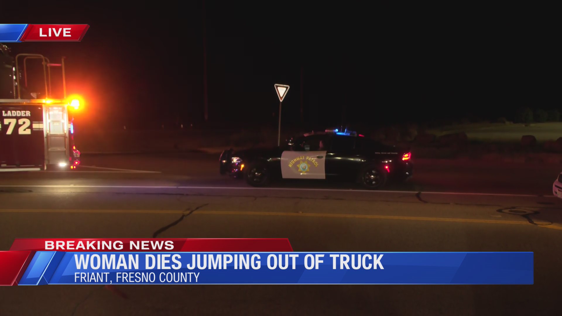 Woman ran over after jumping out of pickup truck in Fresno County, CHP ...