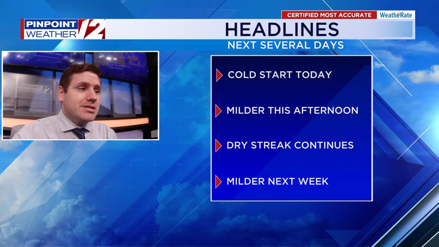 WPRI 12 Weather Now 2/23/25: Dry Skies and A Bit Milder Today – WPRI.com
