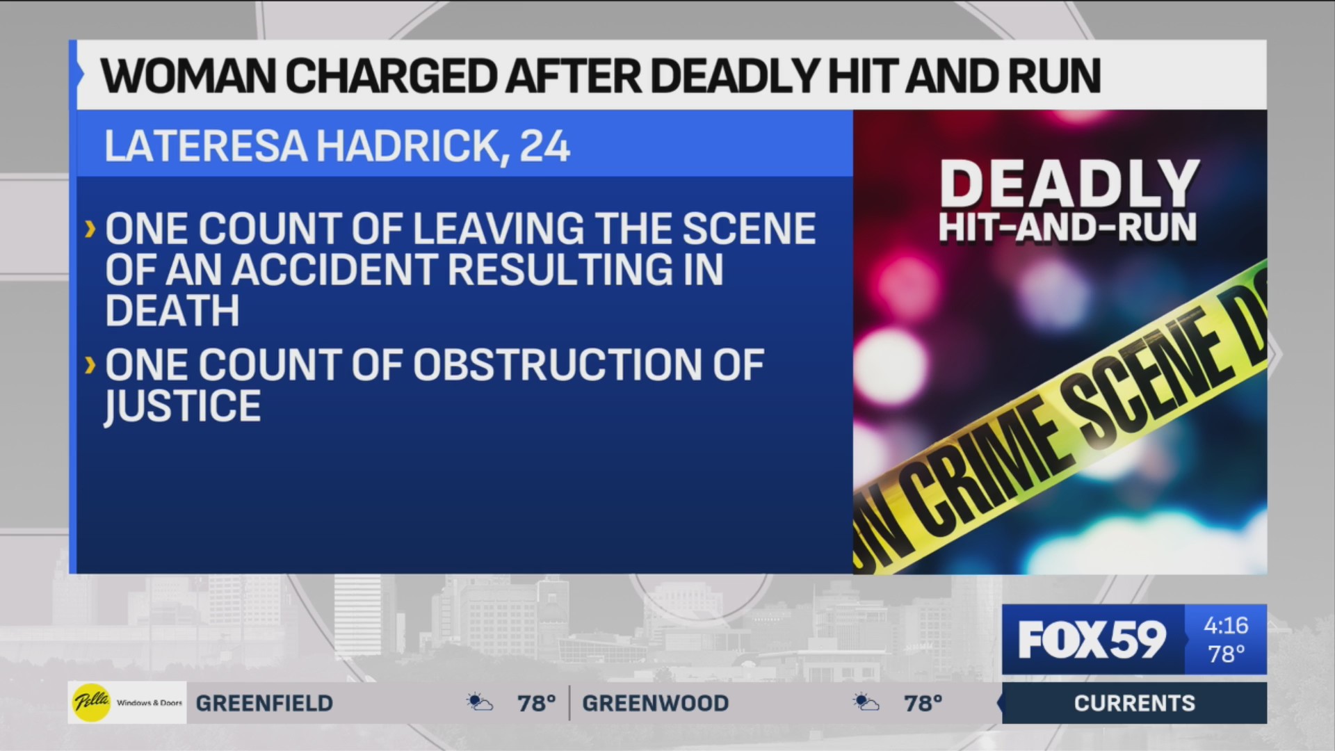 Woman charged after fatal hit-and-run on west side of Indianapolis – Fox 59