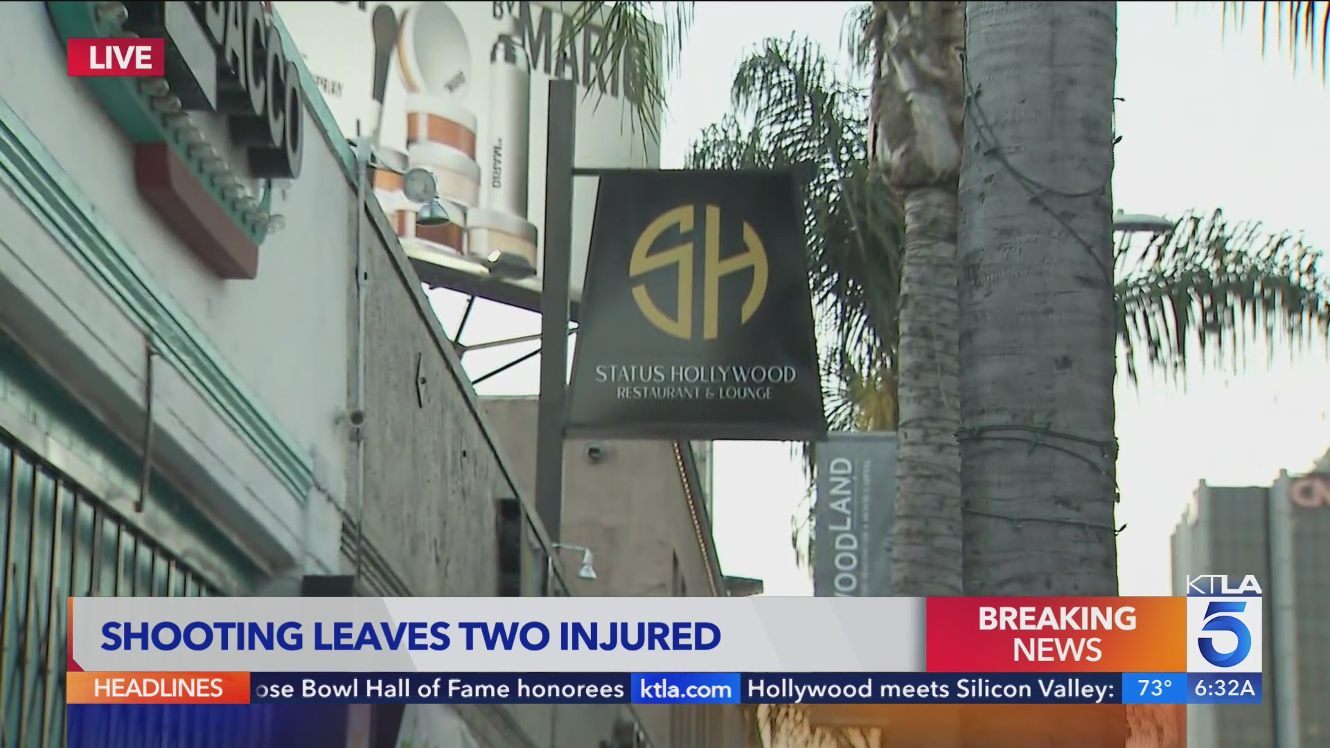 2 men shot leaving restaurant near Hollywood Walk of Fame – KTLA